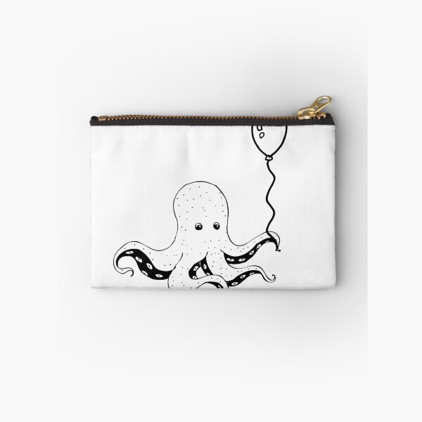 Item preview, Octopus With Balloon - Cute Octopus designed and sold by mewsis.