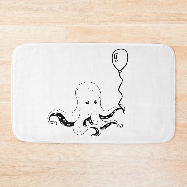 Item preview, Octopus With Balloon - Cute Octopus designed and sold by mewsis.