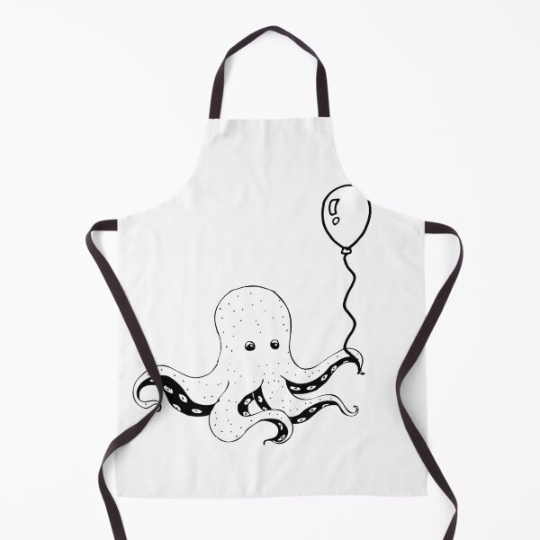 Item preview, Octopus With Balloon - Cute Octopus designed and sold by mewsis.