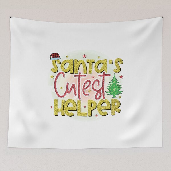 Item preview, Santa's Cutest Helper - Christmas - Holiday - Winter designed and sold by Hpabedi.