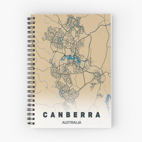 Item preview, Canberra map Australia designed and sold by PostersProf1.