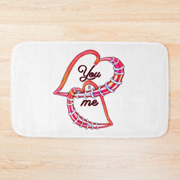 Item preview, You & me loving hearts - intertwined candy hearts graphic designed and sold by kikidu21.