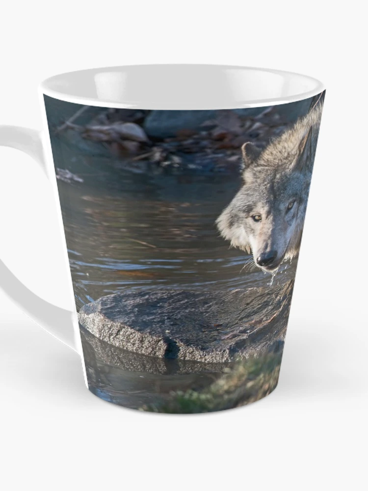 Thumbnail 3 von 4, Kaffeebecher, Timber Wolf designt und verkauft von WolvesOnly.