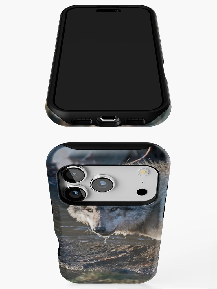 Thumbnail 3 of 4, iPhone Case, Timber Wolf designed and sold by WolvesOnly.