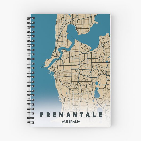 Artikelvorschau, Karte der Innenstadt von Fremantle von Australien entworfen und verkauft von PostersProf1.