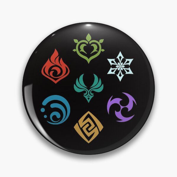 Item preview, Genshin Impact All Elements designed and sold by Krimsy.