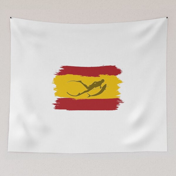 Item preview, pesca submarina spanish flag spearfishing spanish spain Spearfishing spain flag  designed and sold by Live  Today.