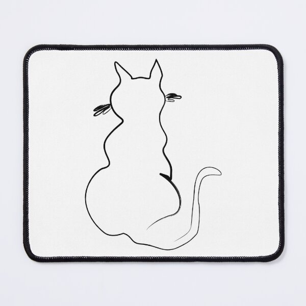 Item preview, Black cat line minimalist 2024 designed and sold by aloresarts.