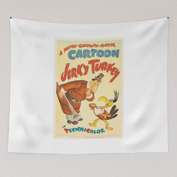 Item preview, 1940's Vintage Retro Jerky Turkey Cartoon Poster designed and sold by K1Store.
