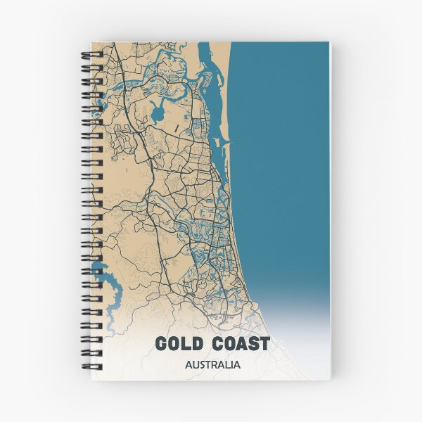 Item preview, Gold Coast australia map designed and sold by PostersProf1.