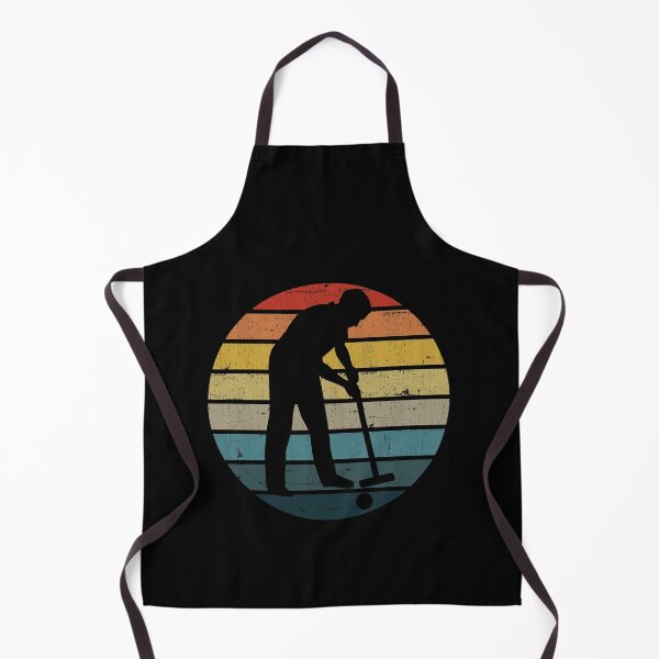 Item preview, Croquet Player Silhouette On A Distressed Retro Sunset product designed and sold by theodoros20.