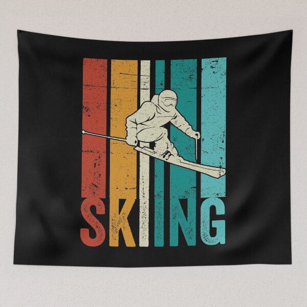 Item preview, Retro Sunset Snowfall Skiing Shirt | Winter Extreme Sports designed and sold by thecooltable.