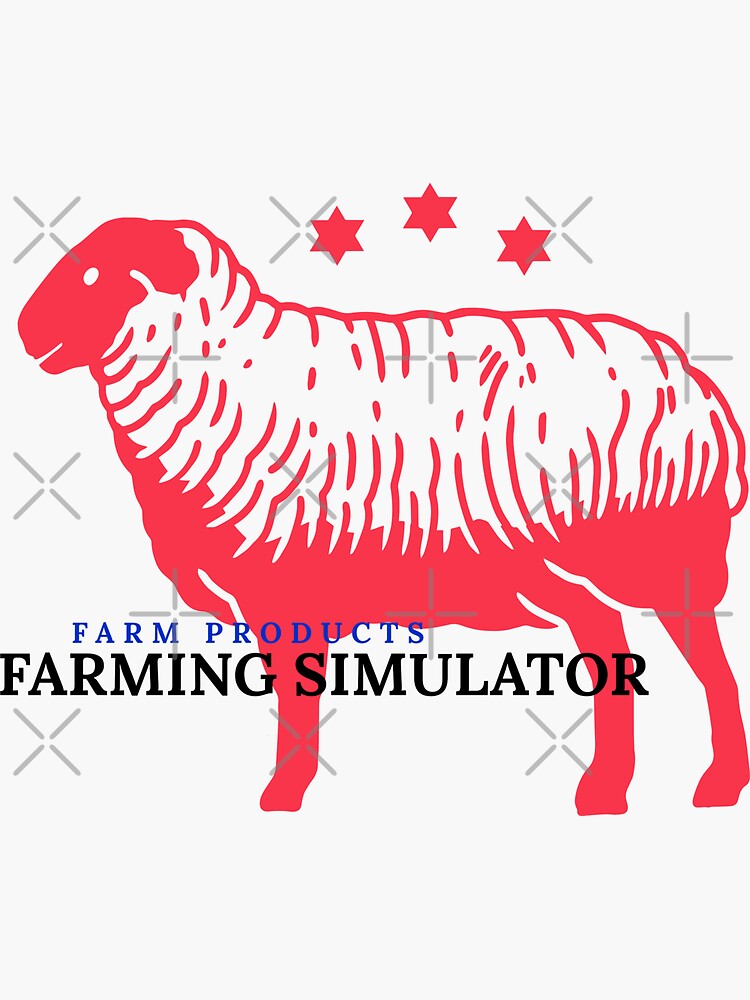 "farming simulator" Sticker for Sale by kuikai123 | Redbubble