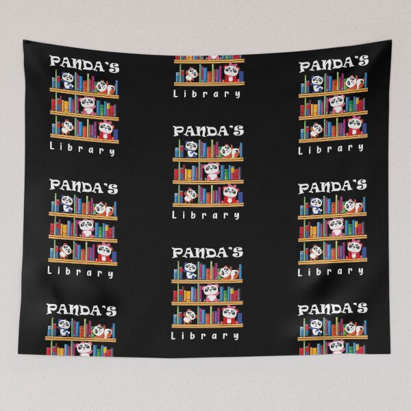 Item preview, Panda's library shirt designed and sold by Ayoublab.