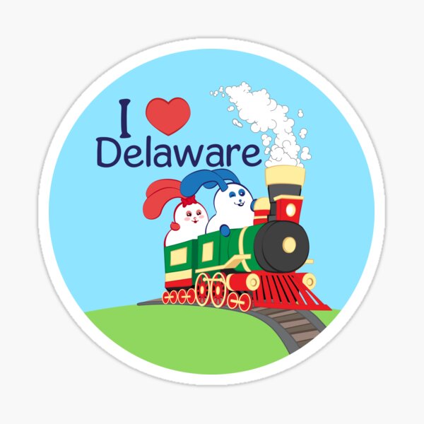 Ernest and Coraline | I love Delaware Sticker