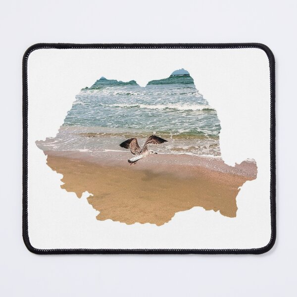 Item preview, On the beach | The Black Sea | Seagull | Marea Neagra | Romania | Landscape photography | Romania Map | 2023 designed and sold by aloresarts.