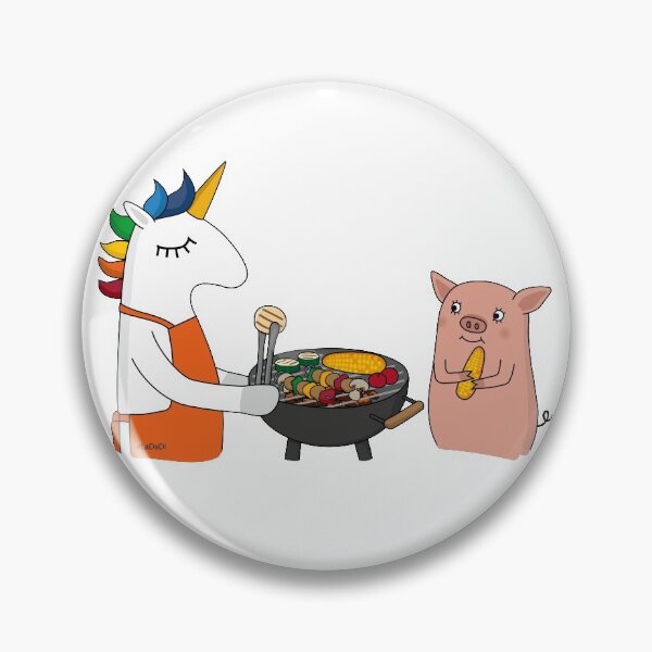 Artikelvorschau, Einhorn & Schwartie grillen Veggie entworfen und verkauft von LaDaDi.