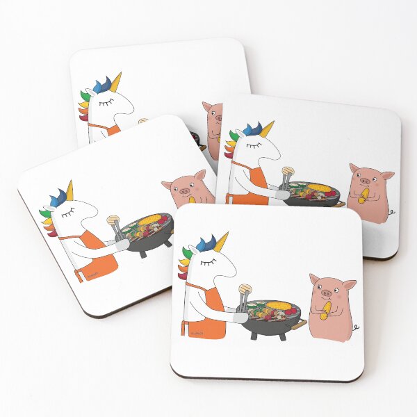 Item preview, Einhorn & Schwartie grill veggie designed and sold by LaDaDi.