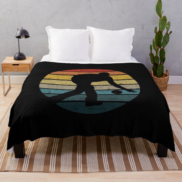 Item preview, Bowling Silhouette On A Distressed Retro Sunset product designed and sold by theodoros20.