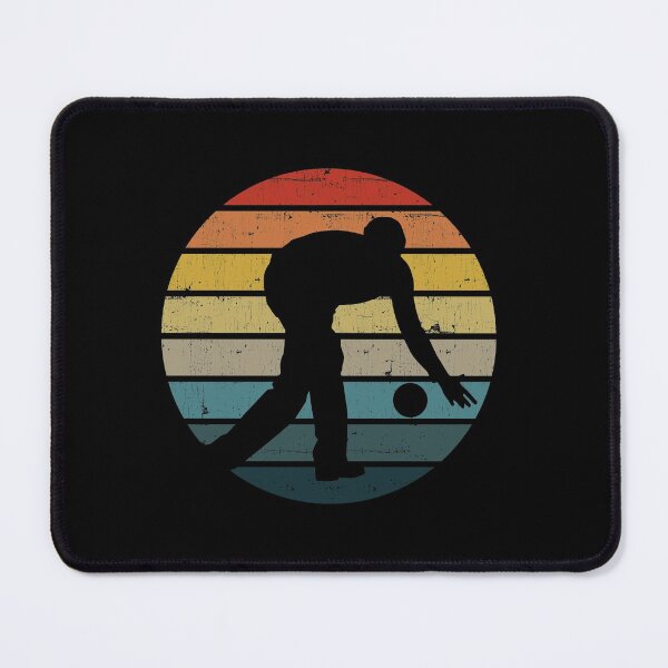 Item preview, Bowling Silhouette On A Distressed Retro Sunset product designed and sold by theodoros20.