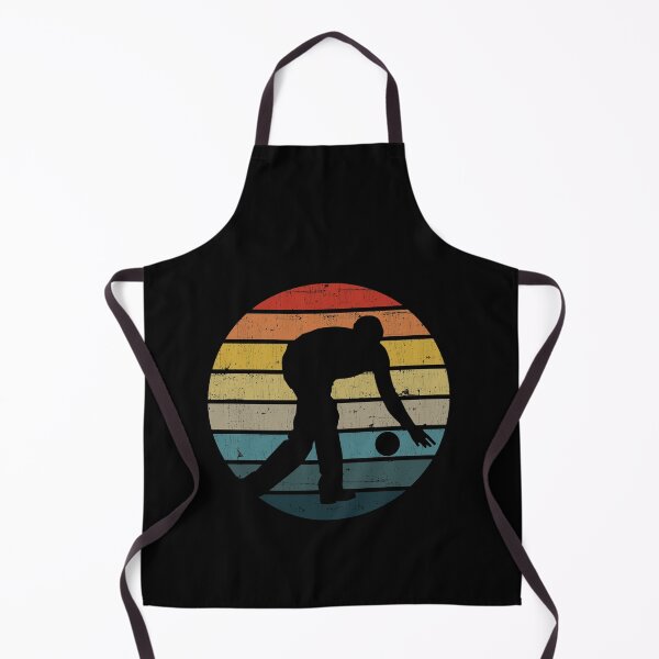 Artikelvorschau, Bowling-Silhouette auf einem beunruhigten Retro-Sonnenuntergangprodukt entworfen und verkauft von theodoros20.