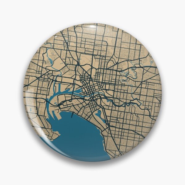 Item preview, Melbourne Australia map designed and sold by PostersProf1.