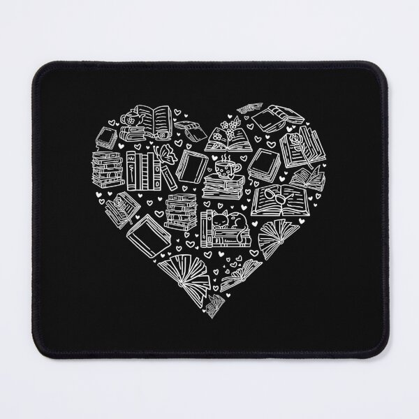Item preview, Book Lover Heart Librarian Bookworm Gift print designed and sold by theodoros20.