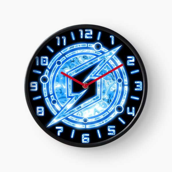 Neon Zebes Symbol Clock