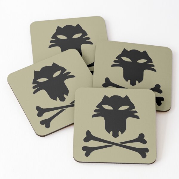 Item preview, Skull & crossbones: fox (black) funny foxy cross bones designed and sold by SolidEarthArt.