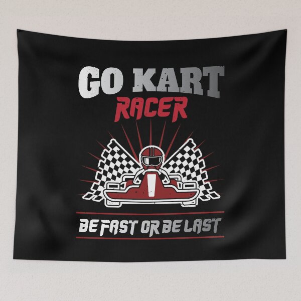 Item preview, GoKart racing driver Be Fast gift racing kart racing designed and sold by Lenny Stahl.