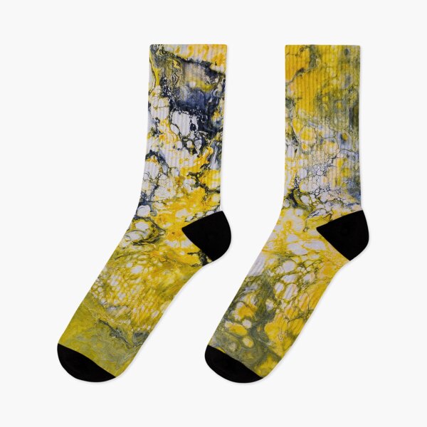 Item preview, Yellow and Black Pattern - Acrylic Paintig designed and sold by AlinaSCorner.