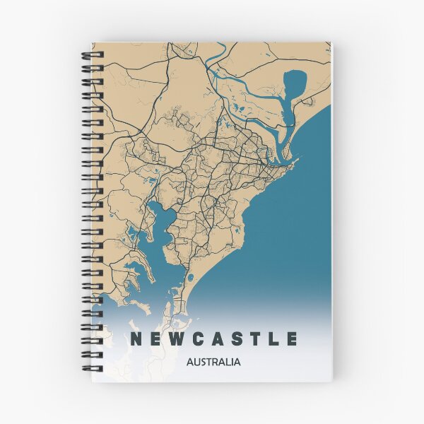 Artikelvorschau, Newcastle Karte Australien entworfen und verkauft von PostersProf1.