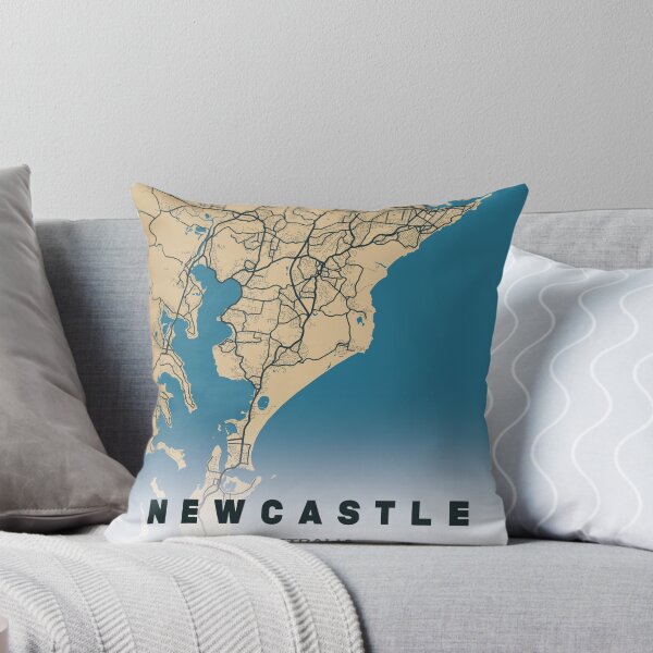 Item preview, Newcastle map Australia designed and sold by PostersProf1.