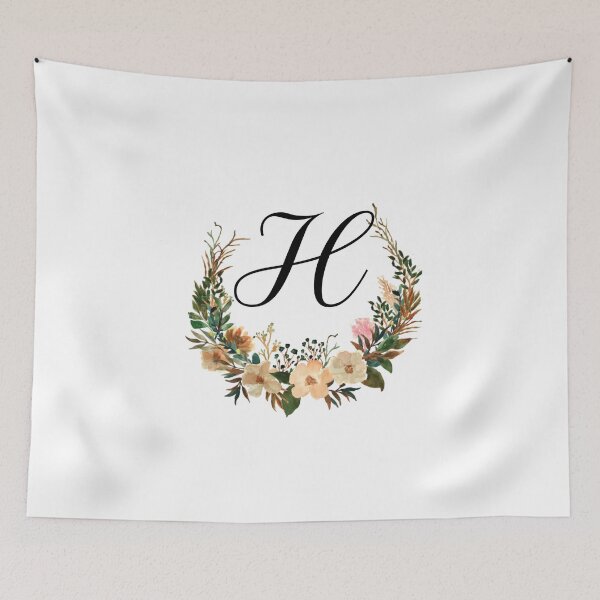 Item preview, Autumn Floral Monogram | Monogram Letter H designed and sold by JustSeasons.