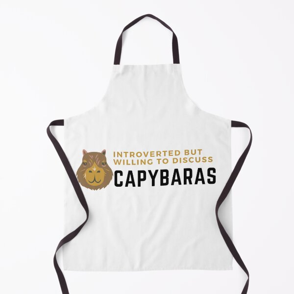 Item preview, introverted but willing to discuss capybaras, funny capybara, cute hamster  designed and sold by oufa.