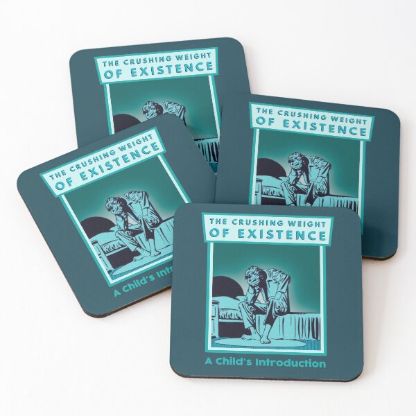 Item preview, The Crushing Weight of Existence - Funny Book Design designed and sold by BaconPancakes21.