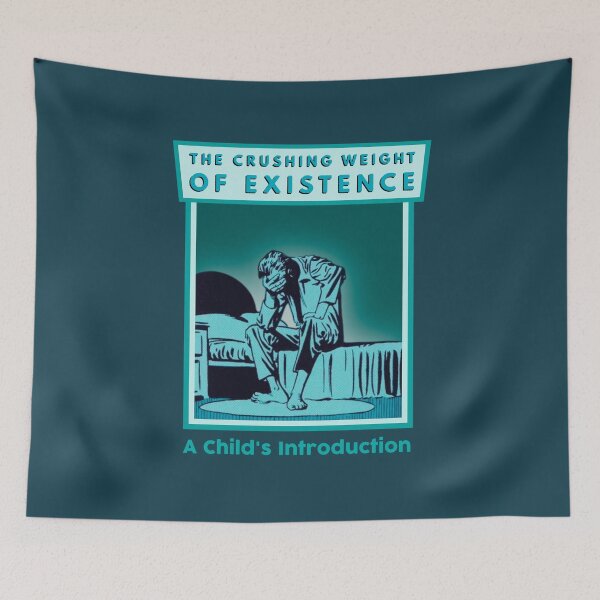 Item preview, The Crushing Weight of Existence - Funny Book Design designed and sold by BaconPancakes21.