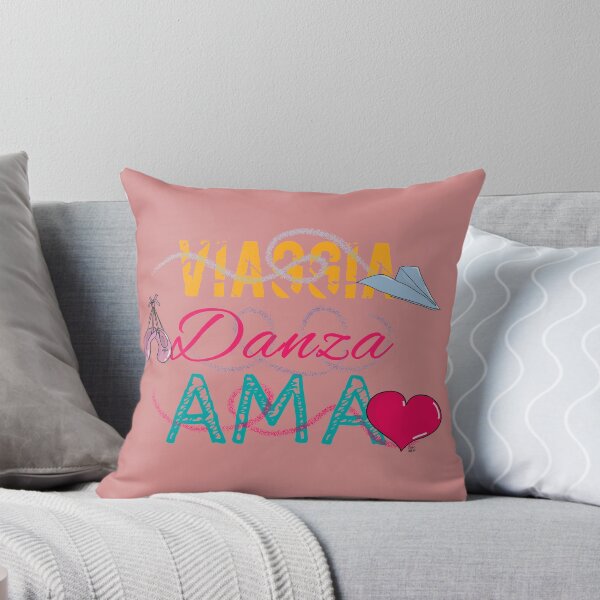 Item preview, Lula'sWorld - Viaggia, danza, ama - version 2 - T-shirt, mugs, bags, pillows designed and sold by VagoGraphicArt.