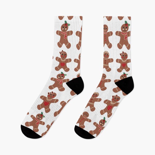 Item preview, Gingerbread pattern Christmas cookies print designed and sold by KateBilous.