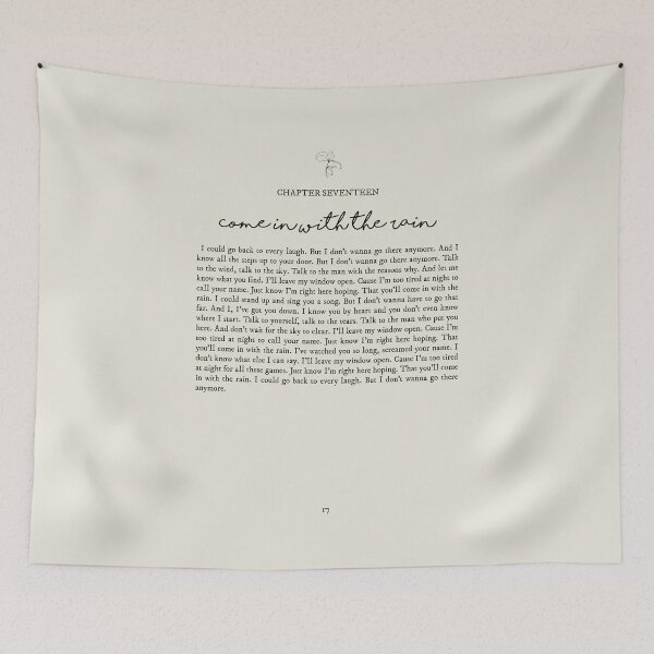 Item preview, Come In With The Rain Lyrics designed and sold by queseraseraa.