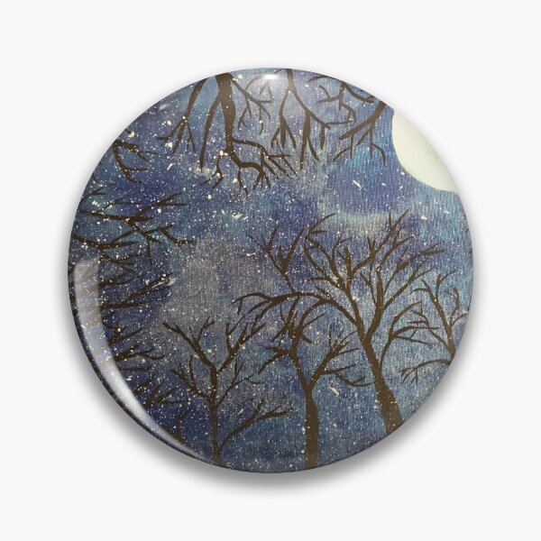 Item preview, Moonlit snowy night  designed and sold by Suzgallery58.