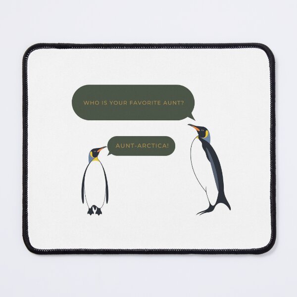 Item preview, Penguin aunt-artica joke/pun designed and sold by glooop.