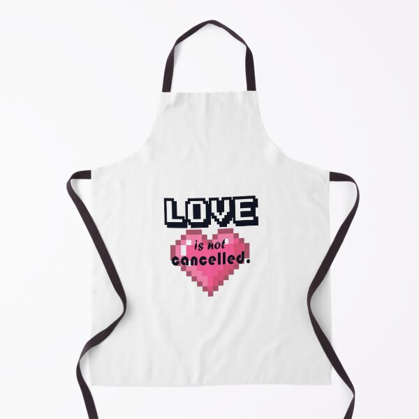 Item preview, Love is not cancelled pixled heart quote tshirts and stickers designed and sold by Paintingladycat.