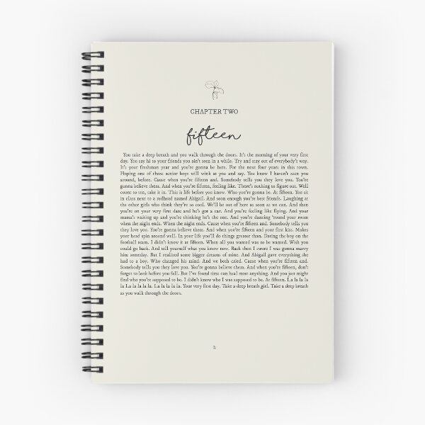 Item preview, Fifteen Lyrics designed and sold by queseraseraa.