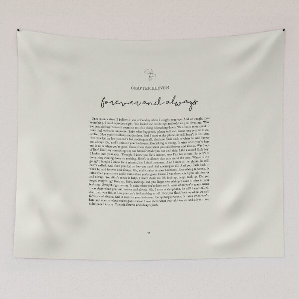 Item preview, Forever and Always Lyrics designed and sold by queseraseraa.