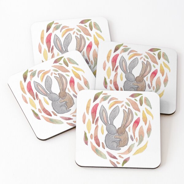 Item preview, Happy rabbits in love designed and sold by siskikalla.