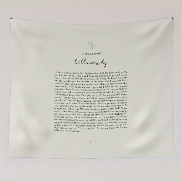 Item preview, Tell Me Why Lyrics designed and sold by queseraseraa.