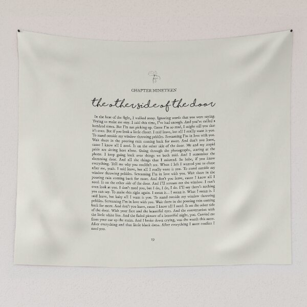 Item preview, The Other Side of the Door Lyrics designed and sold by queseraseraa.