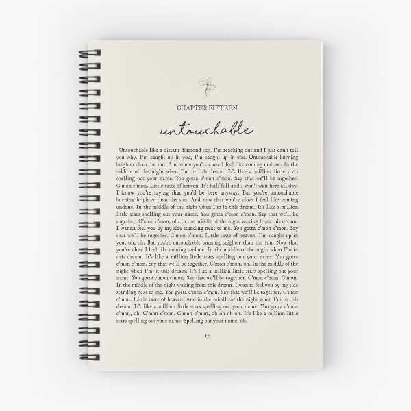 Item preview, Untouchable Lyrics designed and sold by queseraseraa.