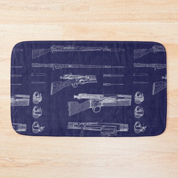 Item preview, Vintage Rifle Blueprint - Classic Rifle designed and sold by HistoSasa.